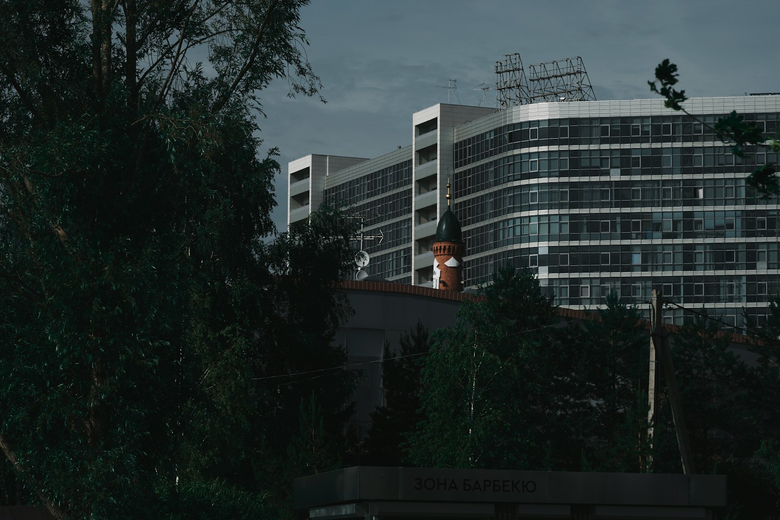a tall building with a clock on top of it